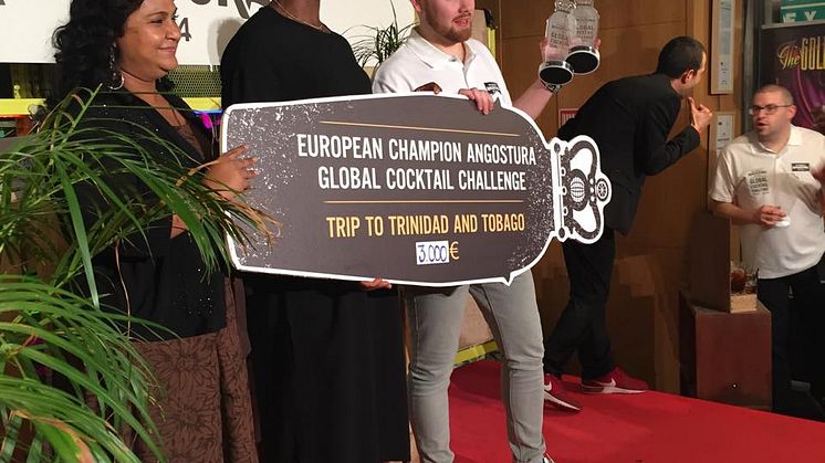 Brakseger för Daniel Vestman Eriksson i Angostura Global Cocktail Challenge Europa Finalen!