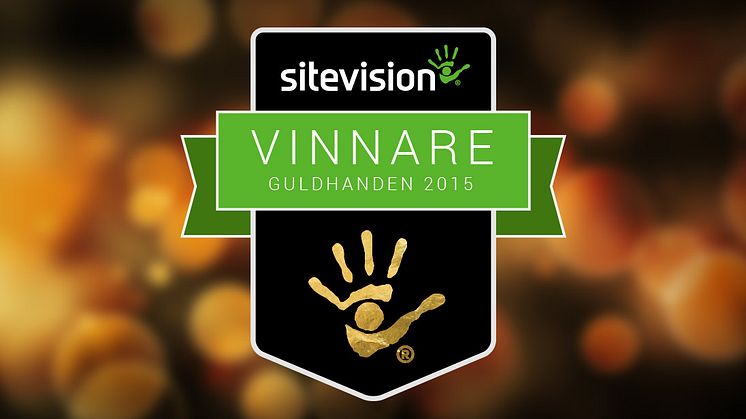 SiteVision AB presenterar stolt vinnarna av Guldhanden 2015