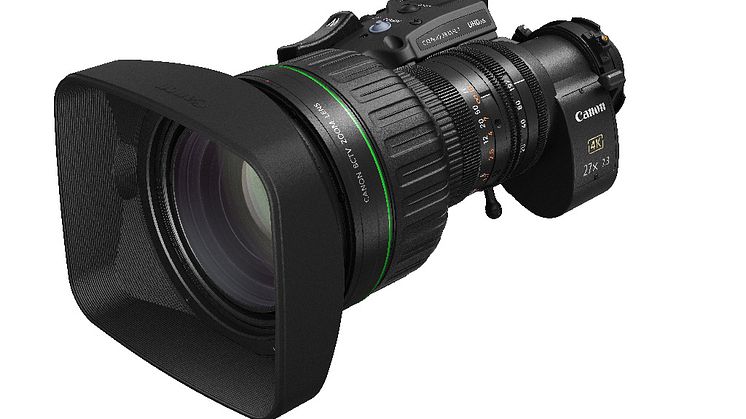 Canon introduces next generation portable zoom lens for 4K broadcast cameras featuring newly developed digital drive unit