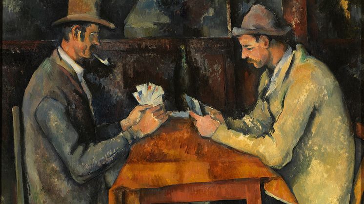 Paul Cézanne: Kortspillerne / The Card Players, cirka 1892-96. Courtauld Gallery.