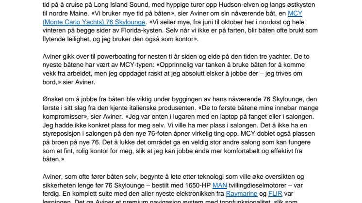 Raymarine: Livsstil ombord