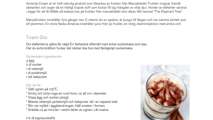 Amarula Cream - Sydafrikansk vitamininjektion!