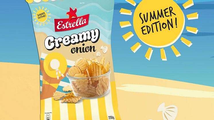 Estrella Sommarsnacks 2020: potatischipset Creamy Onion lanaseras 11 maj, v 20.