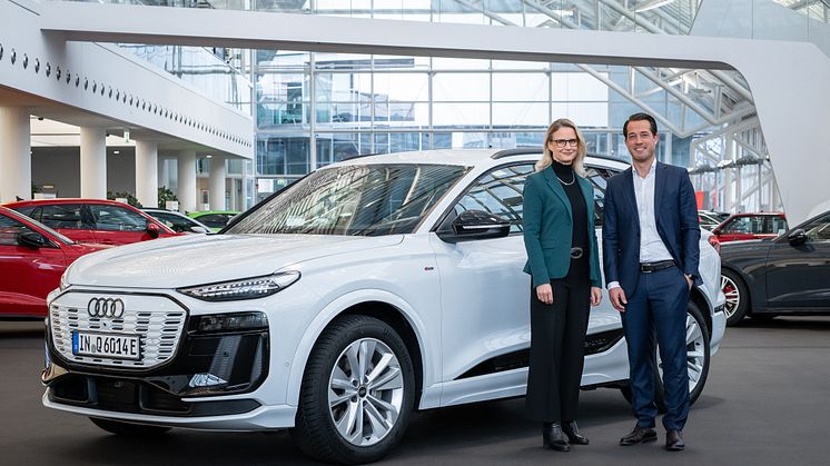 Renate Vachenauer, ansvarlig for indkøb hos Audi, og Christian Blackert, CEO hos TSR Resource