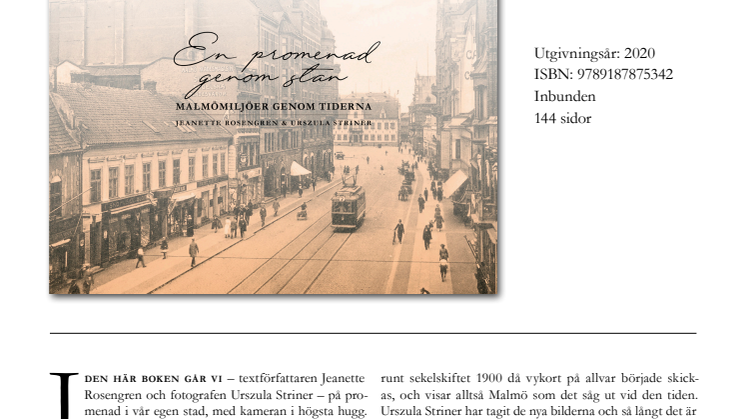 Ny bok: En promenad genom stan. Malmömiljöer genom tiderna. 