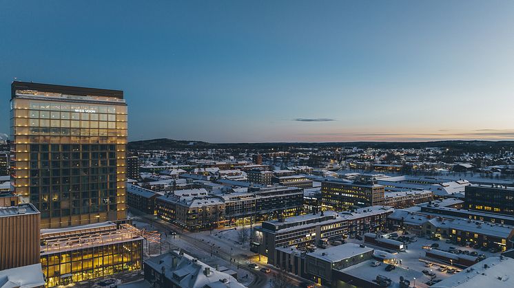 Bild över Skellefteå. Foto: Jonas Westling