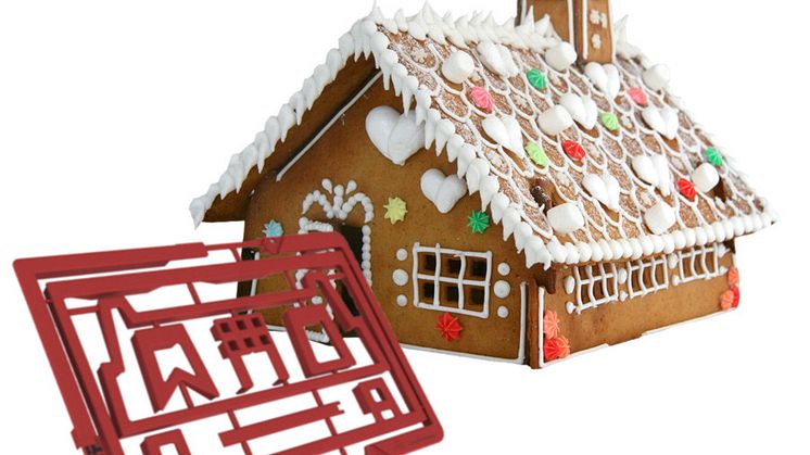 CutterKit formar till pepparkakshus - Enklare husbygge med smarta mått.