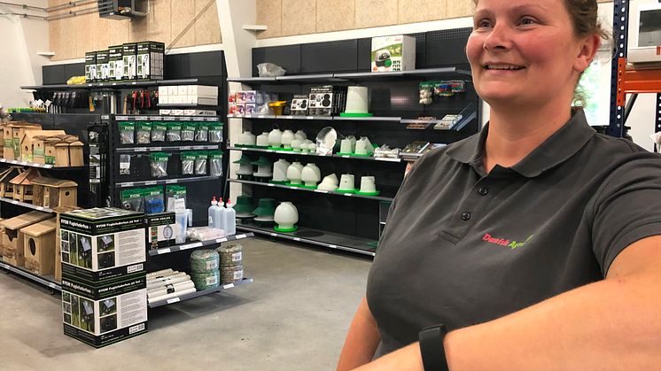 Medarbejderne glæder sig til at byde kunderne velkommen i den nye Danish Agro Shop i Nyborg.