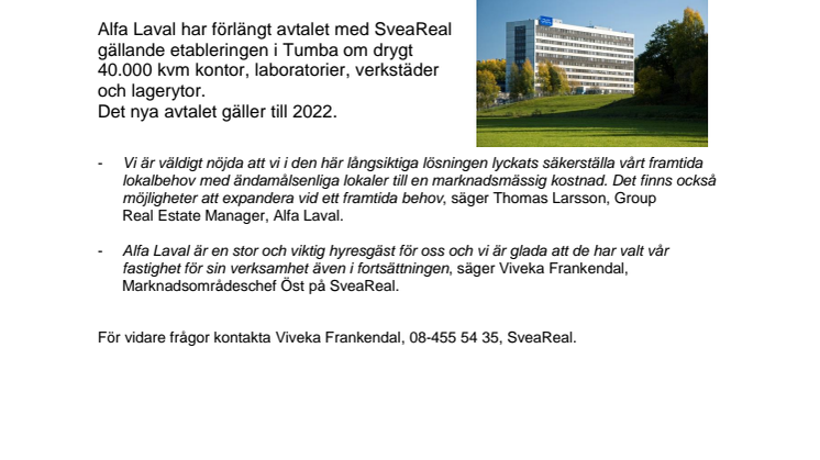 SveaReal förlänger avtal 7,5 år
