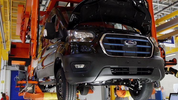 Ford E-Transit produksjonsstart 2022