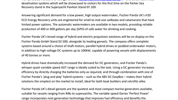 15 November 2021 - Fischer Panda UK's Full Systems Range on Show at METS.pdf