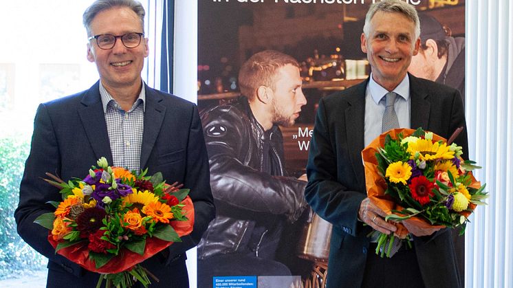 Wechsel an der Spitze des Aufsichtsrats der Diakonie Hessen (v.l.n.r.): Maik Dietrich-Gibhardt folgt auf Joachim Bertelmann.