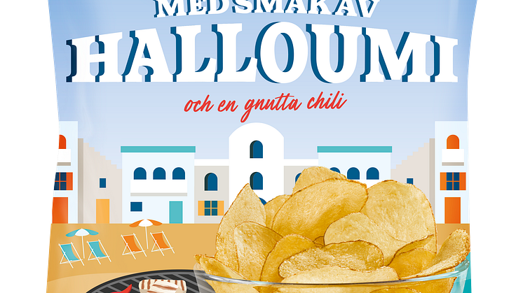 Estrella Sommarchips Halloumi och en gnutta chili, 250g, 2021