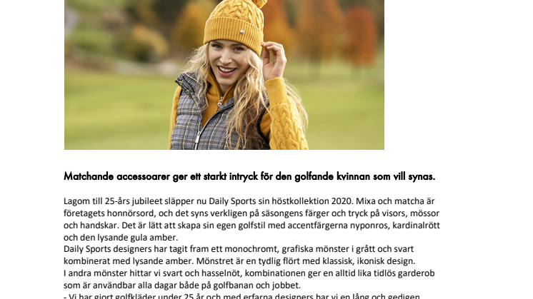 DAILY SPORTS – MIXA OCH MATCHA AW20