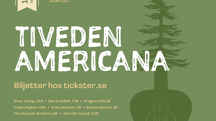 Välkommen till Sveriges yngsta Americana festival. Ny musikfestival med koppling till New Orleans, en festival i hjärtat av Sverige. Tiveden i Laxå kommun.