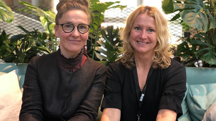 Programledarna för Sting Test Drive Edtech (fr. vänster): Jannie Jeppesen och Karin Ruiz