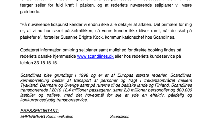 Påskestrejken er afblæst