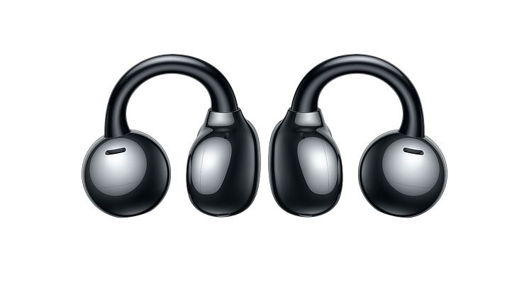 Huawei FreeClip_Black_Earclips_PNG