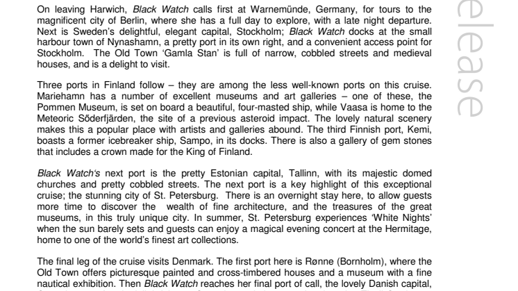 Cruise from Harwich with Fred. Olsen and discover the magic of Lapland and St. Petersburg