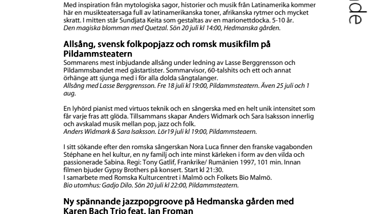 Familjeföreställningar mitt i city