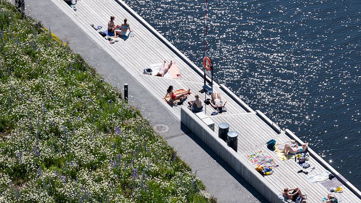 The new area outside of MUNCH June 2021