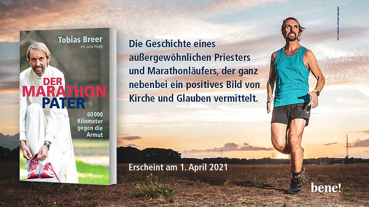 Der Marathon-Pater - ab 1. April überall, wo es Bücher gibt