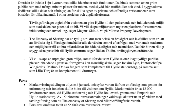 Midroc och Wingårdhs vinner markanvisningstävling i Malmö