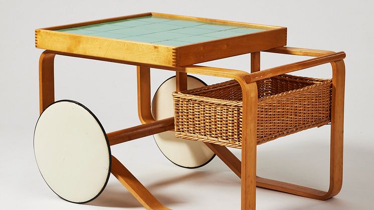 Serving trolley by Alvar Aalto