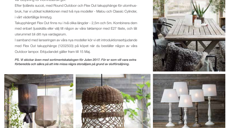 Nyhetsbrev PR Home Outdoor