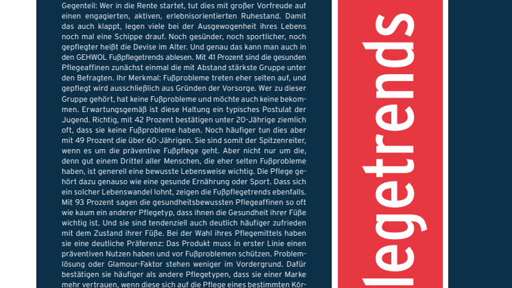 GEHWOL Fußpflegetrends 2022-2023: Aktiv bleiben