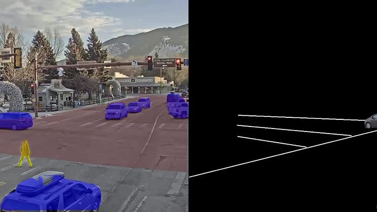 People and vehicle detection at street crossing - Deep learning demo of smart city application