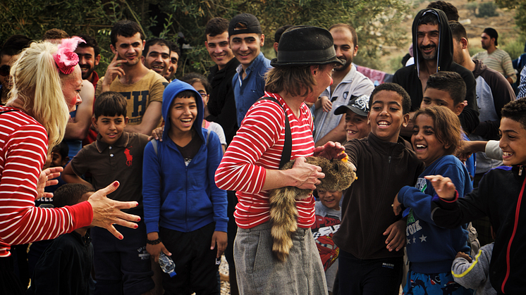 Bild från tidigare turné på Lesbos. Foto: Henrik Kindgren