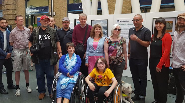 Artists taking part in the National Rail 'No Boundaries' exhibition