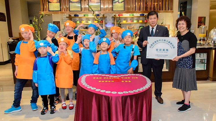 Disabled Children of the Prince of Peace Children’s Home Pan Pacific Tianjin hotel tour