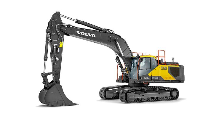 Volvo EC350E - frilagd studiobild LF