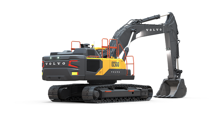 Volvo EC500 grävmaskin - frilagd