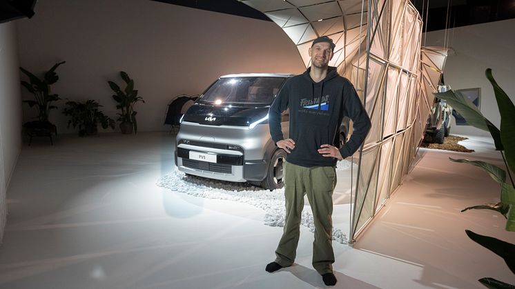 Kia ambassadör Felkan Snickrar Kia PV5