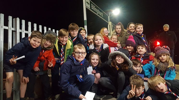 Billingshurst Cubs visit their local station as part of Southern's massive Go-Learn scheme