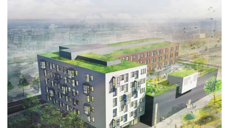 Information om kv. Stämpen och 130 ungdomsbostäder i Västra hamnen
