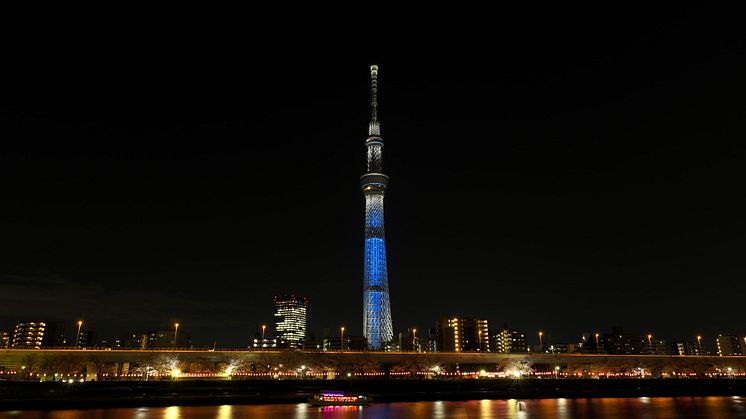 TOKYO SYTRR Turns United Nations' Blue (2015)