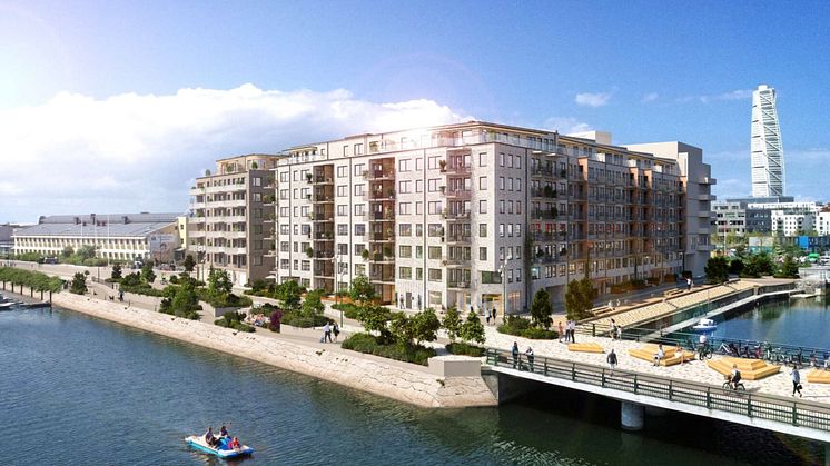Klimatförbättrad betong minskar utsläppen med 537 000 kg CO2 i tre bostadsprojekt i Malmö