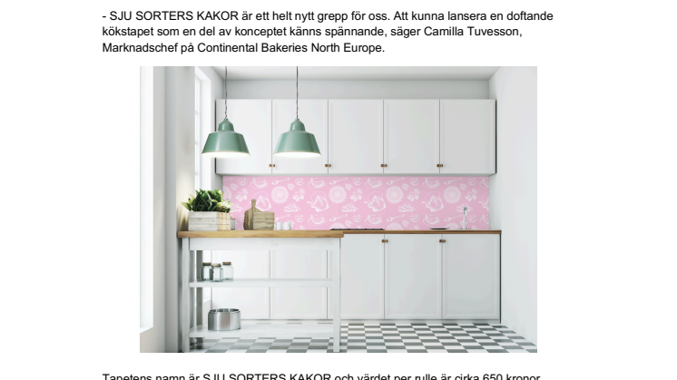 Gille lanserar doftande kökstapet 