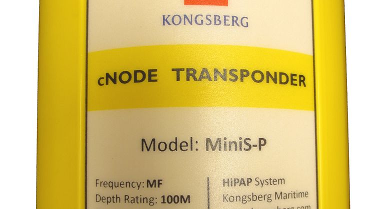 The latest models in Kongsberg Maritime's cNode MiniS range include internal pressure sensors