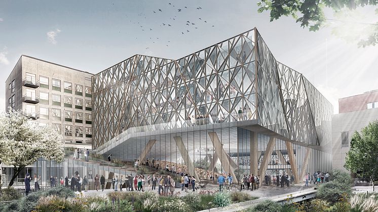 Handelshögskolan i Göteborg, förslag 3: Öppet Hus, Från gården