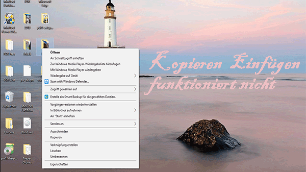 kopieren einfügen funktioniert nicht