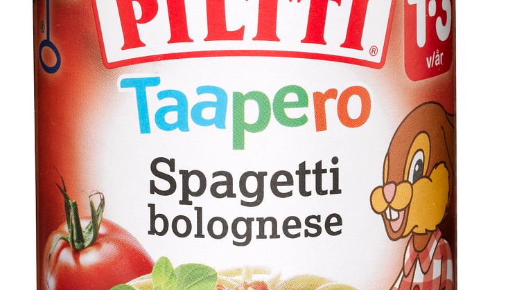 Piltti Taapero Spagetti bolognese 250 g, 1–3-vuotiaille