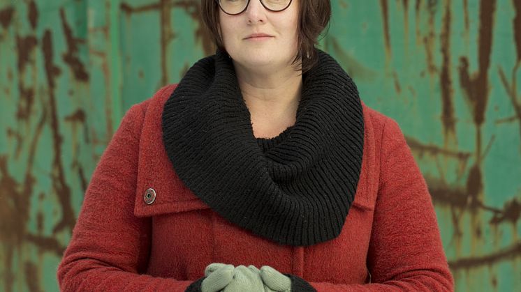 Jessica Schiefauer besöker Stadsbiblioteket