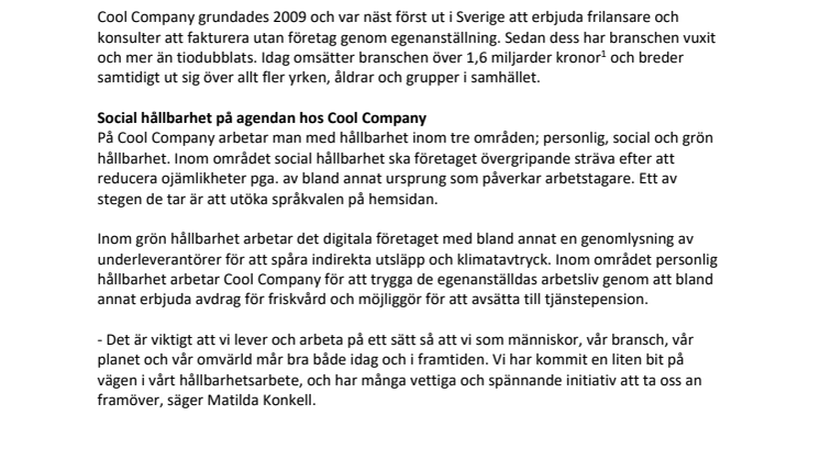 Nyhetstips - Frilansbolaget Cool Company lanserar hemsida på arabiska.pdf