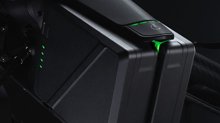Battery compartment with batteries vertical version