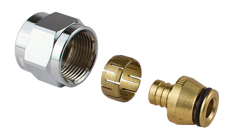 Uponor FPL-X Kopplingsset förkromad DR 16x2,0-G1/2″FT